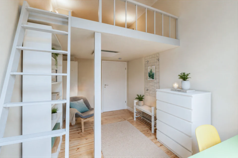 Möbliertes Studio mit eigener Küche, Bad und Balkon in Charlottenburg