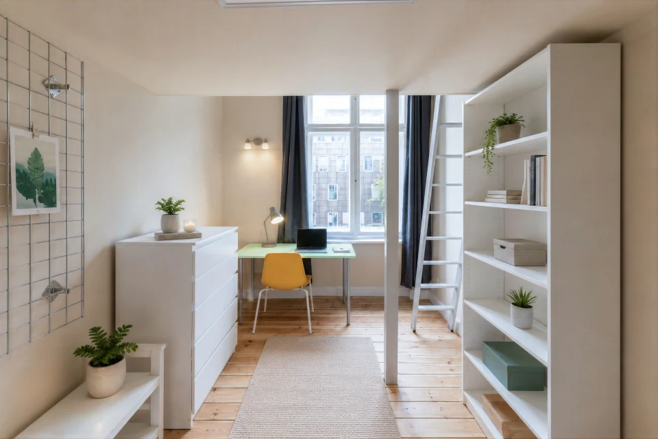 Möbliertes Studio mit eigener Küche, Bad und Balkon in Charlottenburg